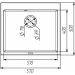 Кухонная гранитная мойка 5750 DAVINA VALESO топаз - Фото № 6