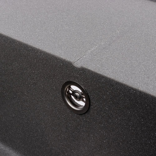 Гранитная кухонная мойка Valeso 5850 REYNA матовая с сушкой, серый муссон - Фото № 5