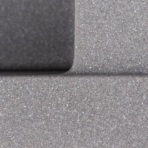 Гранитная кухонная мойка Valeso 5850 REYNA матовая с сушкой, серый муссон - Фото № 6