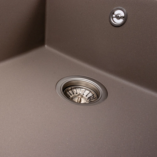 VALESO CALYPSO 7950 Granite Kitchen Sink, Matte Dune - Фото № 4