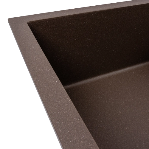 Granit Kitchen Sink VALESO CALYPSO 7950 Matte Dark Rock - Фото № 3