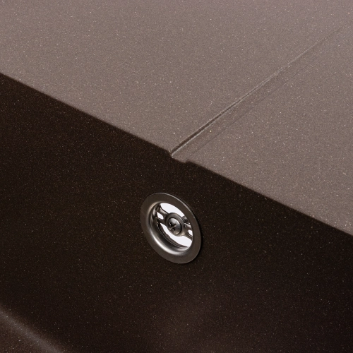 Granit Kitchen Sink VALESO CALYPSO 7950 Matte Dark Rock - Фото № 5