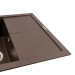 Granit Kitchen Sink VALESO CALYPSO 7950 Matte Dark Rock - Фото № 2