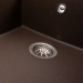 Granit Kitchen Sink VALESO CALYPSO 7950 Matte Dark Rock - Фото № 4