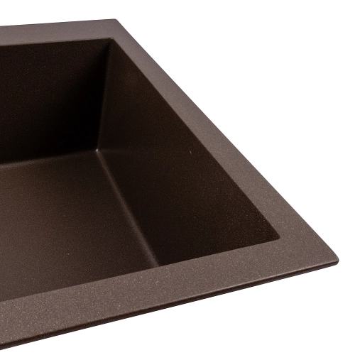 Кухонная гранитная мойка 5750 DAVINA VALESO темная скала - Фото № 2