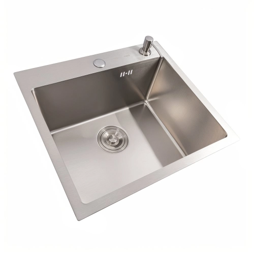 Кухонная мойка 50*45 нержавейка VALESO Handmade (3,0/1,5) - Фото № 1