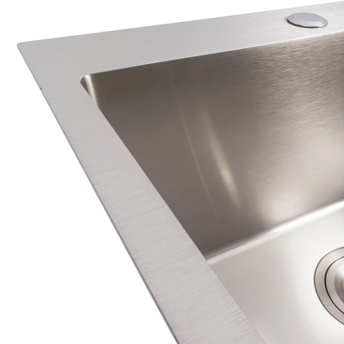 Кухонная мойка 50*45 нержавейка VALESO Handmade (3,0/1,5) - Фото № 3