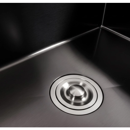 Кухонная мойка 65*45 PVD черная VALESO Handmade (3,0/1,5) - Фото № 2