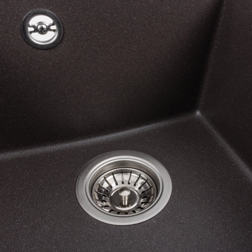 Гранитная мойка для кухни VALESO 4150 SOKIL матовый Гренадин - Фото № 4