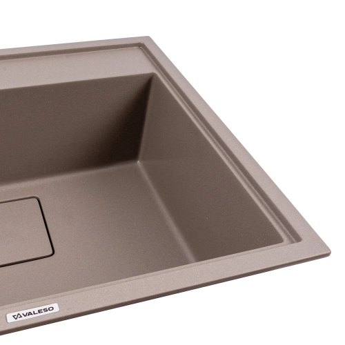 Granite sink VALESO SHERLIT 6050 matte dune - Фото № 2
