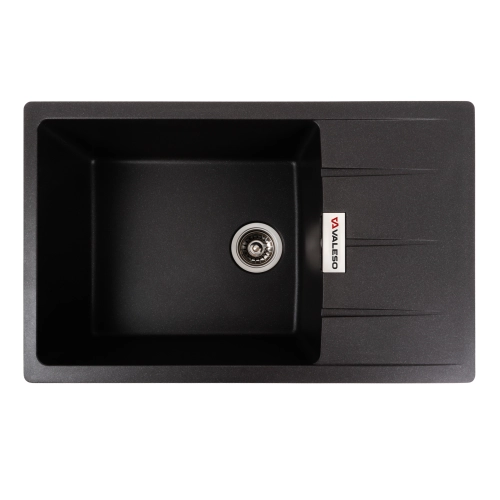 Granite kitchen sink VALESO 7850 ROMA matte Morion