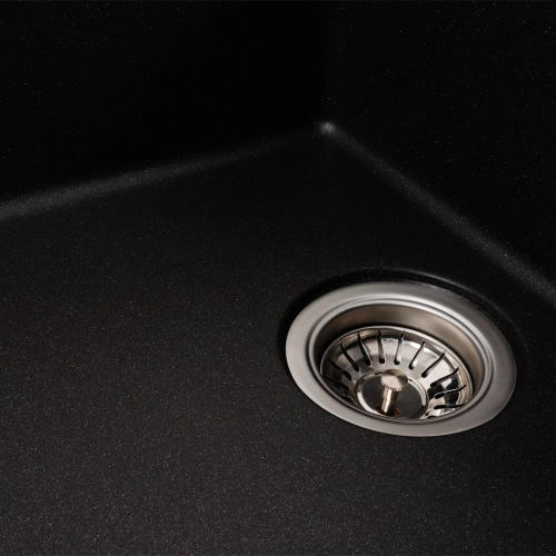 Granite kitchen sink VALESO 7850 ROMA matte Morion - Фото № 2