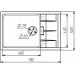 Granite kitchen sink VALESO 7850 ROMA matte Morion - Фото № 4