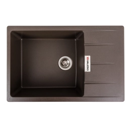 Гранитная мойка для кухни VALESO 7850 ROMA матовая Темная скала