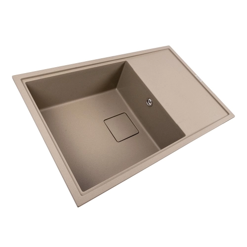 Гранитная мойка для кухни VALESO GALANS 7850 матовая Титан - Фото № 1