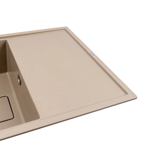 Гранитная мойка для кухни VALESO GALANS 7850 матовая Титан - Фото № 2