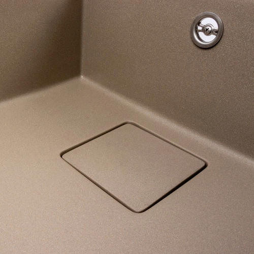 Гранитная мойка для кухни VALESO GALANS 7850 матовая Титан - Фото № 4