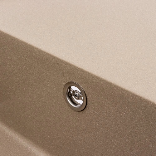 Гранитная мойка для кухни VALESO GALANS 7850 матовая Титан - Фото № 5