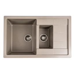 Гранитная мойка для кухни VALESO 7850W TOSKANA матовый Титан