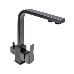 Смеситель кухонный PVD черный VALESO (под фильтр) KTB2