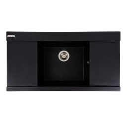 Гранитная мойка для кухни VALESO 9651 ATLAS матовый Черный металлик