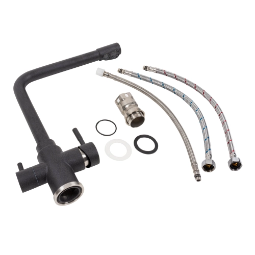 Смеситель под фильтр VALESO KT 8201 (8626) Карбон - Фото № 1