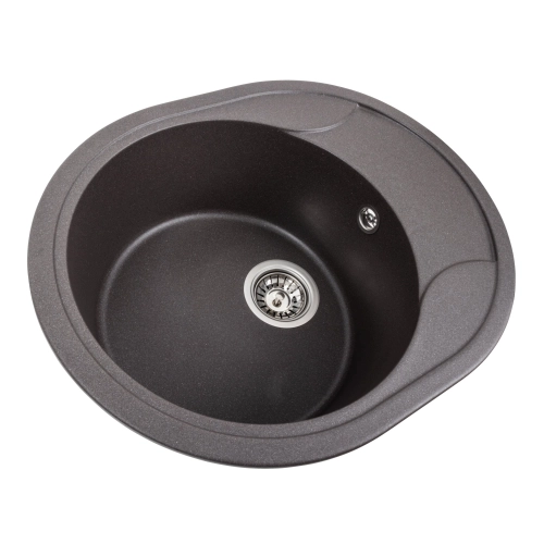 Гранитная мойка для кухни VALESO 5847 ONYX матовый Гренадин - Фото № 3