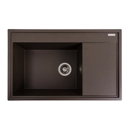 Гранитная мойка для кухни VALESO 7950 AZURIT матовая Темная скала