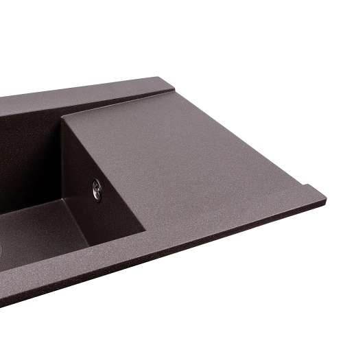 Гранитная мойка для кухни VALESO 9651 ATLAS матовый Гренадин - Фото № 2