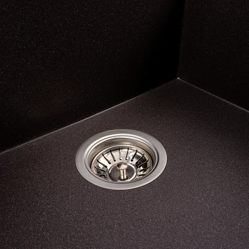 Гранитная мойка для кухни VALESO 9651 ATLAS матовый Гренадин - Фото № 4