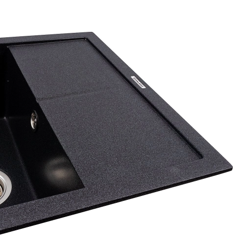 Кухонная гранитная мойка 5850 REYNA VALESO карбон - Фото № 2