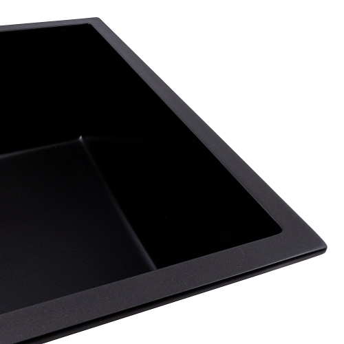 Кухонная гранитная мойка 5444 AMELI VALESO черная - Фото № 2