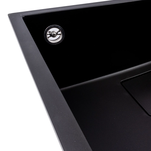 Кухонная гранитная мойка 5444 AMELI VALESO черная - Фото № 3