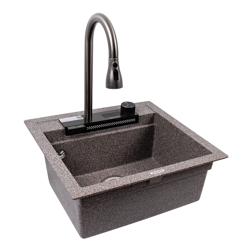 Кухонная гранитная мойка VALESO 5149 VIVA  микс - Фото № 2