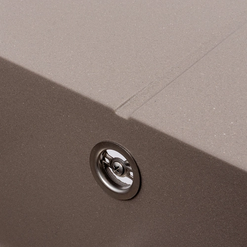 Гранитная мойка для кухни VALESO CRIPTA 6550 матовая Дюна - Фото № 5