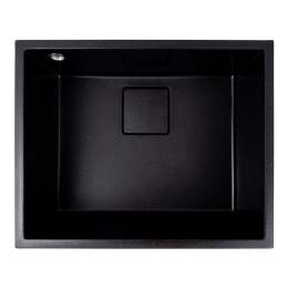 Кухонная гранитная мойка 5444 AMELI VALESO черный металлик, под столешницу