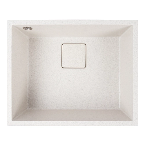 Кухонная гранитная мойка 5444 AMELI VALESO белая в крапинку