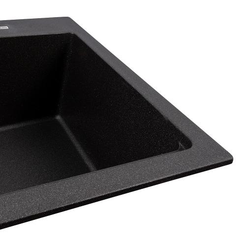 Кухонная мойка гранитная матовая 7545 NIKA VALESO Морион - Фото № 2