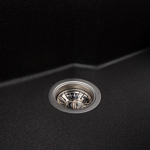 Кухонная мойка гранитная матовая 7545 NIKA VALESO Морион - Фото № 4