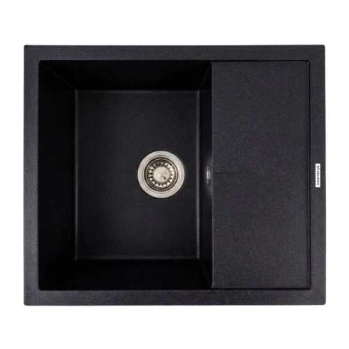 Кухонная гранитная мойка 5850 REYNA VALESO черный металлик