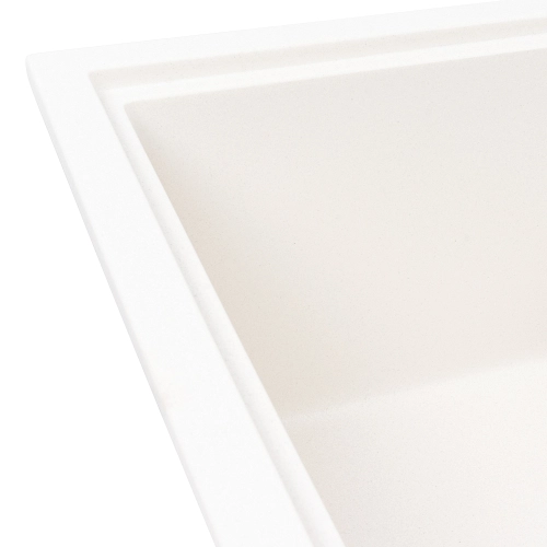 Кухонная мойка гранитная 6550 ESTERIS VALESO белоснежная - Фото № 3