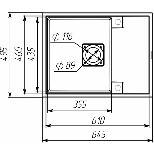 Кухонная гранитная мойка 6550 ESTERIS VALESO графит - Фото № 7