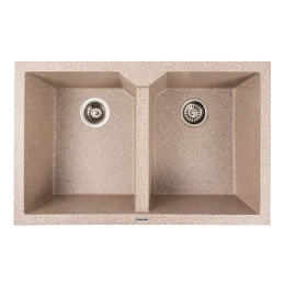 Мойка гранитная карамель VALESO VIATRIX 7950 (две чаши, матовая)