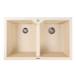 Мойка гранитная песок VALESO VIATRIX 7950 (две чаши, матовая)