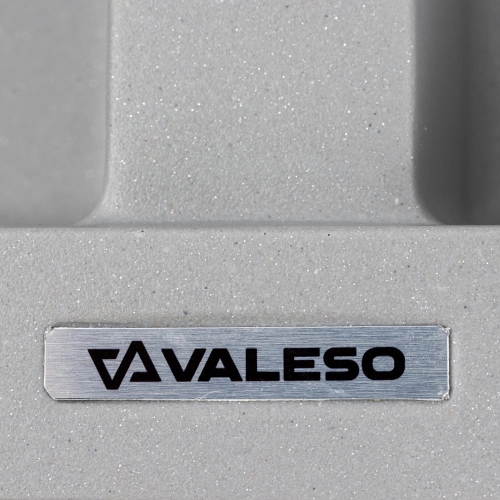 Мойка гранитная серый металлик VALESO 7950 VIATRIX  (две чаши, матовая) - Фото № 5