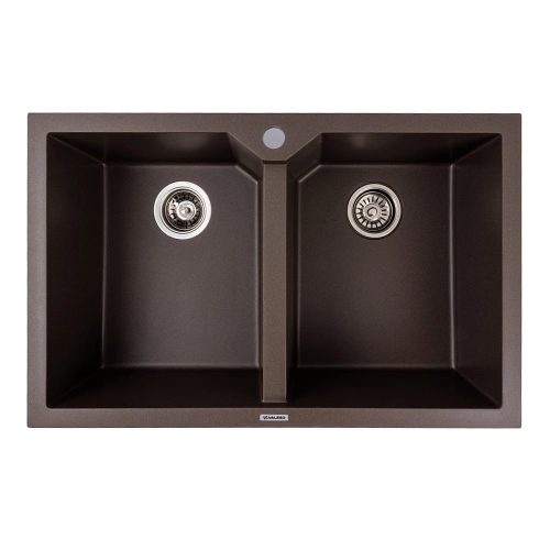 Мойка гранитная темная скала VALESO 7950 VIATRIX (две чаши, матовая)