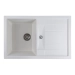 Granite sink for kitchen of VALESO 7850 TROYA opaque Snow-white - Фото № 2