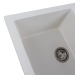 Granite sink for kitchen of VALESO 7850 TROYA opaque Snow-white - Фото № 5