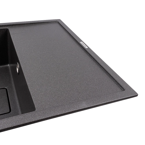 Granite kitchen sink VALESO 6550 ESTERIS matte (morion) - Фото № 2