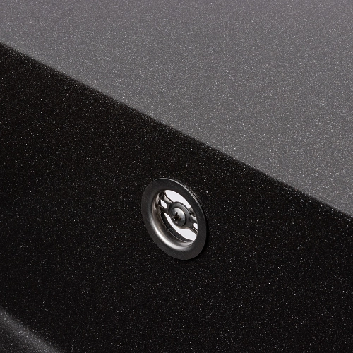 Granite kitchen sink VALESO 6550 ESTERIS matte (morion) - Фото № 5